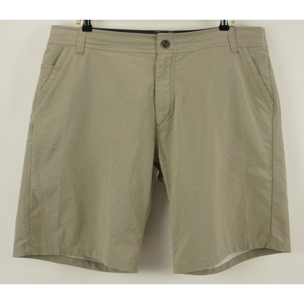 Kuhl SHIFT AMFIB Short 10" Men's 40 Beige Lightweight Stretch Jersey Nylon